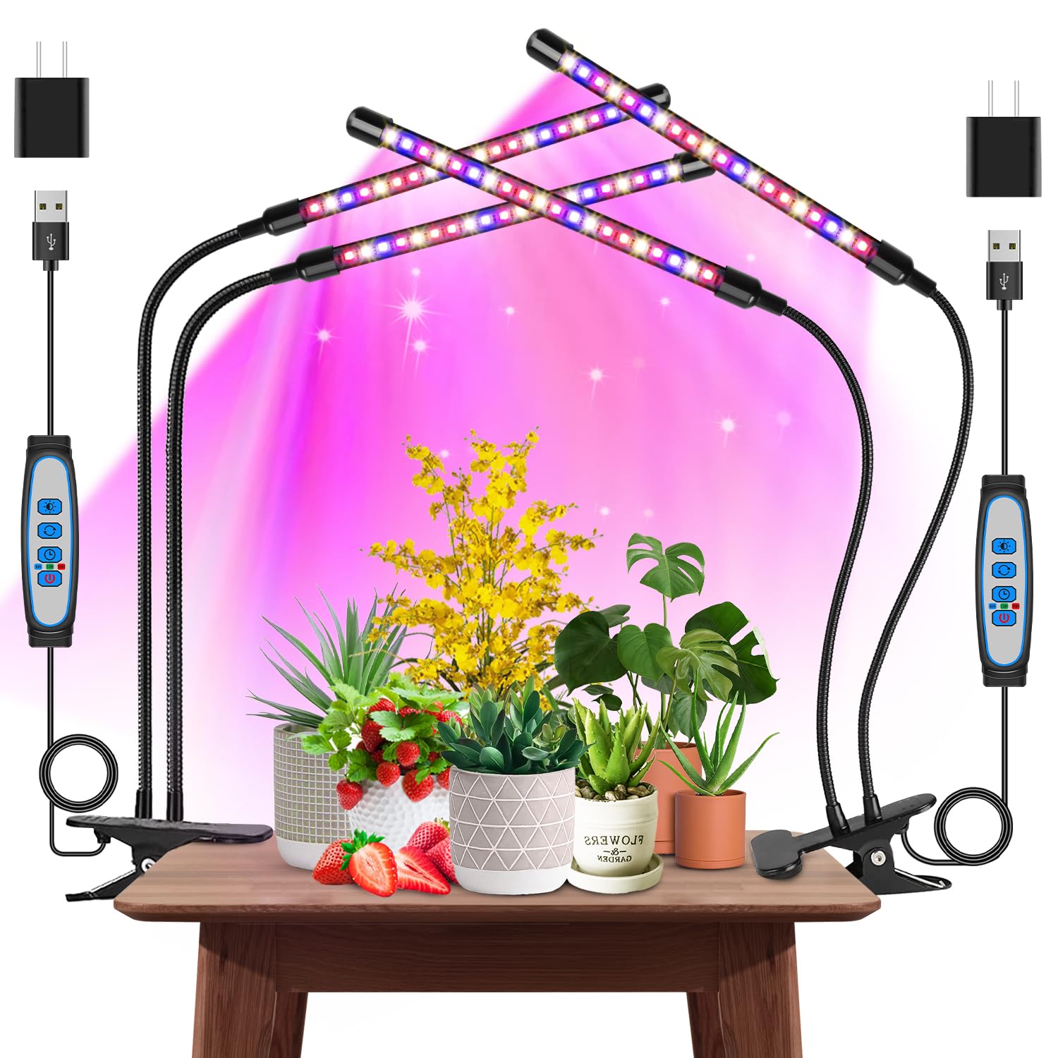 Garpsen Grow Light full spectrum for versatile indoor plant growth
