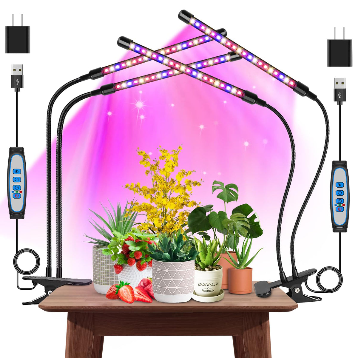 Garpsen Grow Light full spectrum for versatile indoor plant growth