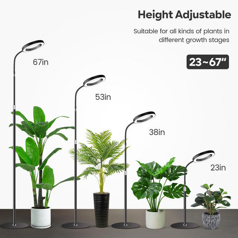 Garpsen Grow Light flexible gooseneck tube for easy positioning