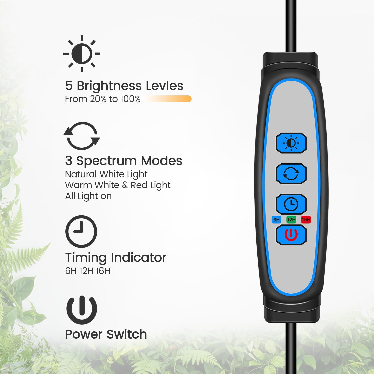 Garpsen Grow Light suitable for home gardens and desk tasks.