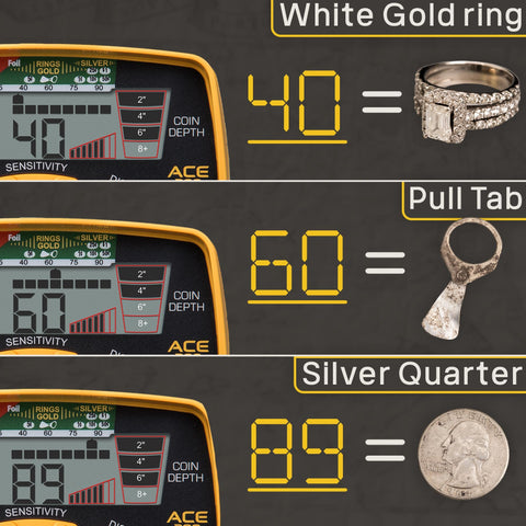 Garrett ACE 300 in pinpointing mode for accurate non-motion target location.