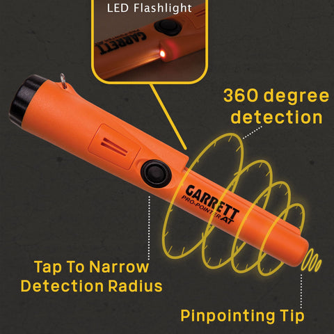 Garrett Pro-Pointer AT one-button operation simplifies quick control