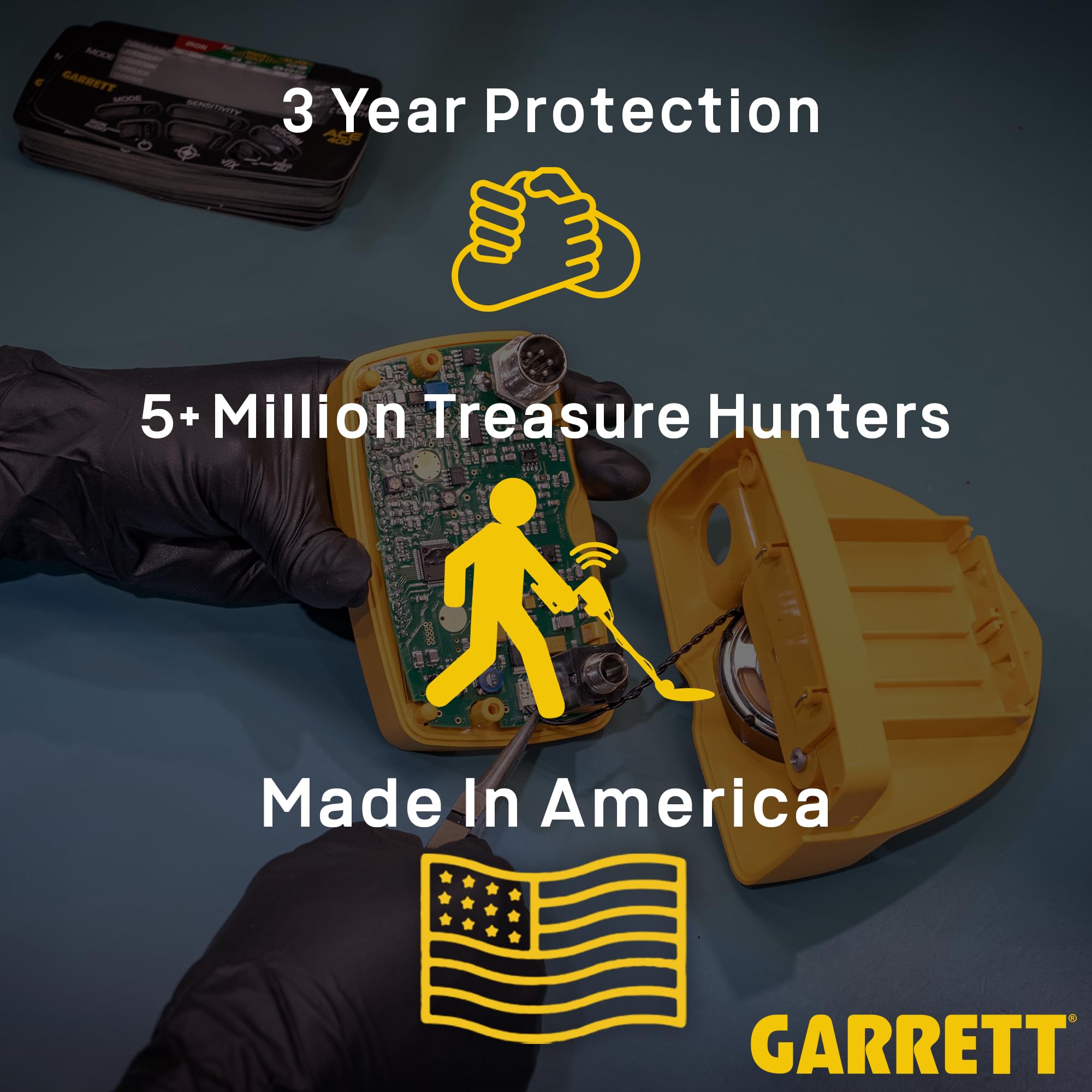 Garrett Pro-Pointer II rugged tip ideal for field use.