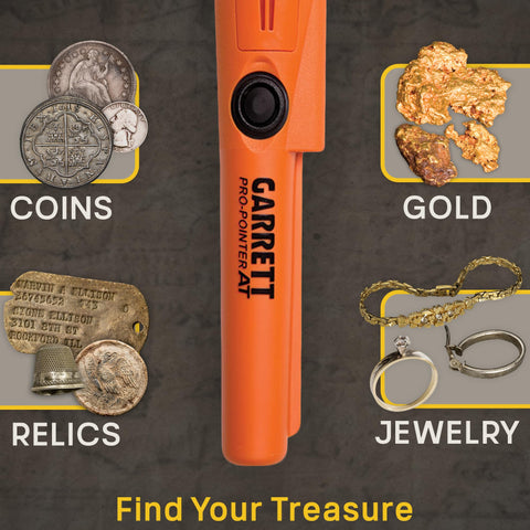 Garrett Pro-Pointer with three sensitivity levels improves small target detection.