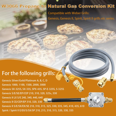 Garsoo solid brass fittings ensure durable gas connections during grilling sessions.