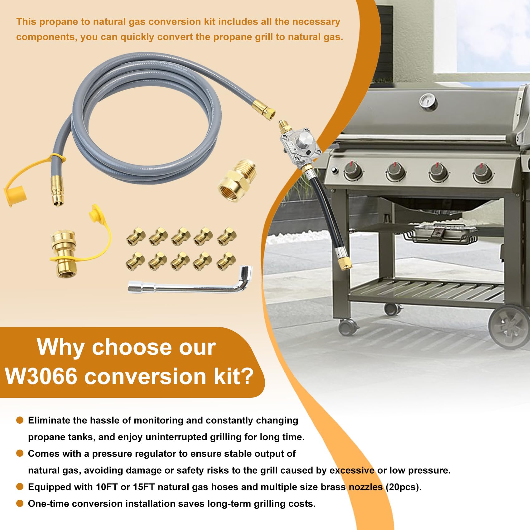 Garsoo complete Weber conversion kit in packaging ready for use.