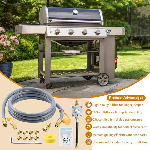 Garsoo installation manual for quick, safe Weber grill conversion.
