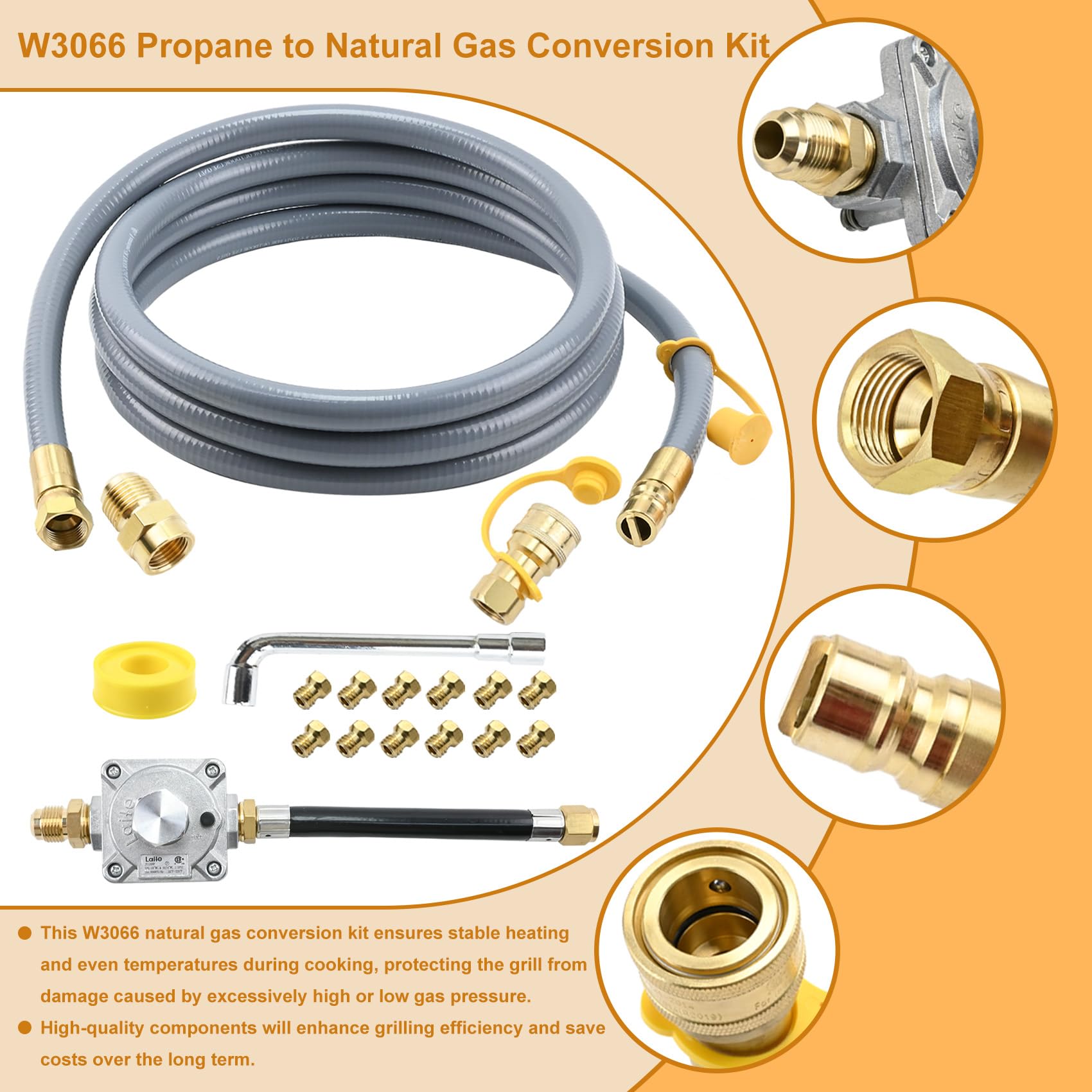 Garsoo includes 16 plus 4 spare orifices for maintenance and replacements.