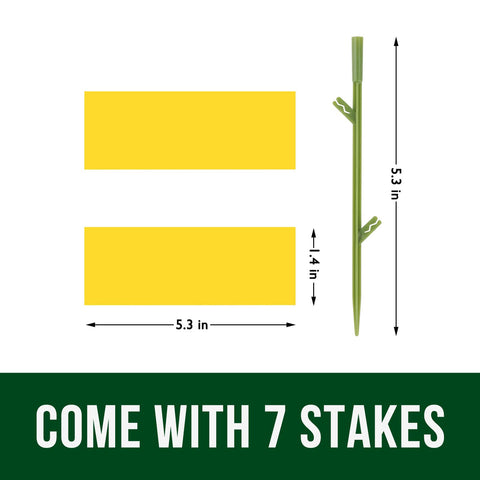 Garsum 21 Traps adjustable stick height for various plant sizes and positions.
