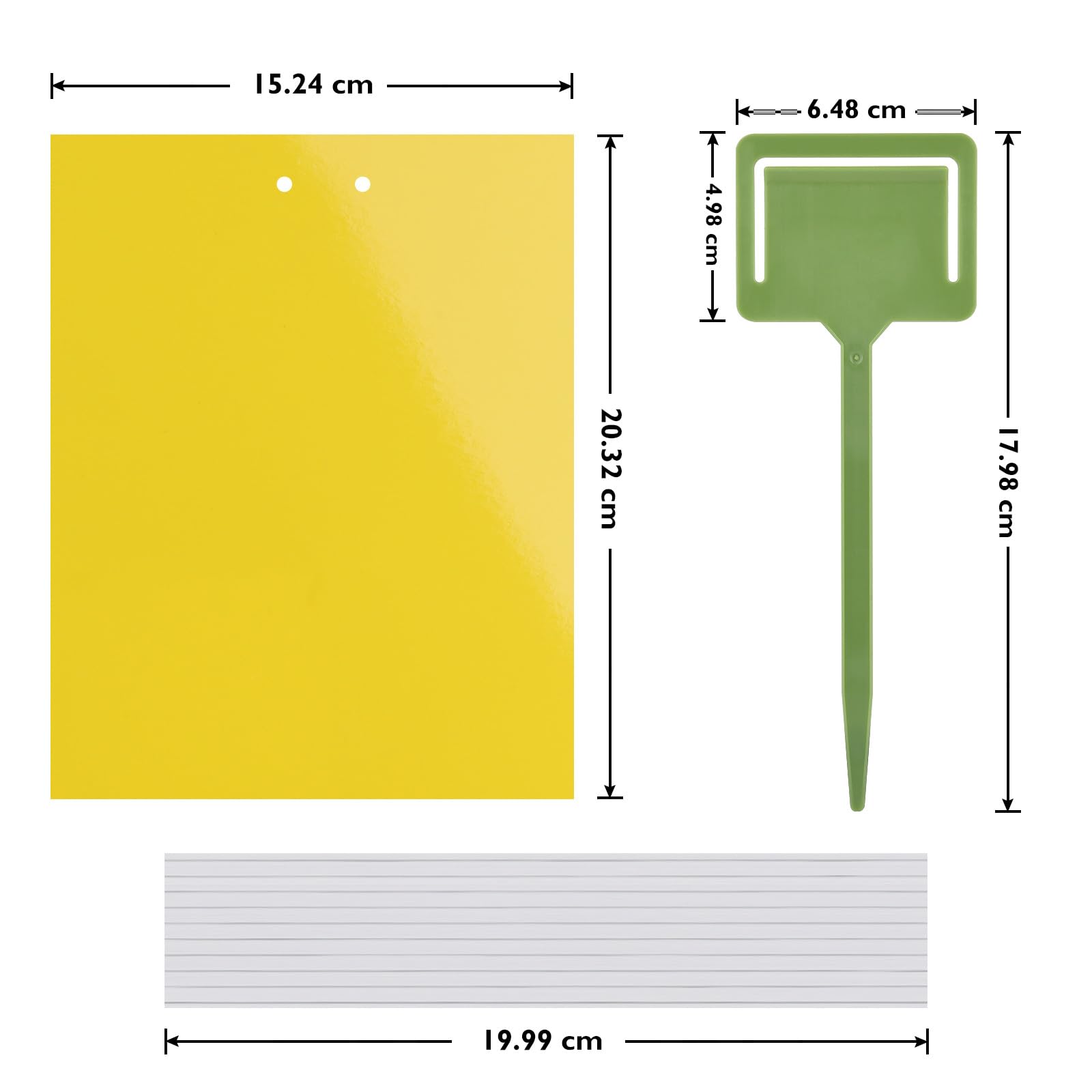 Garsum fruit fly paper in yellow for kitchen pest control.