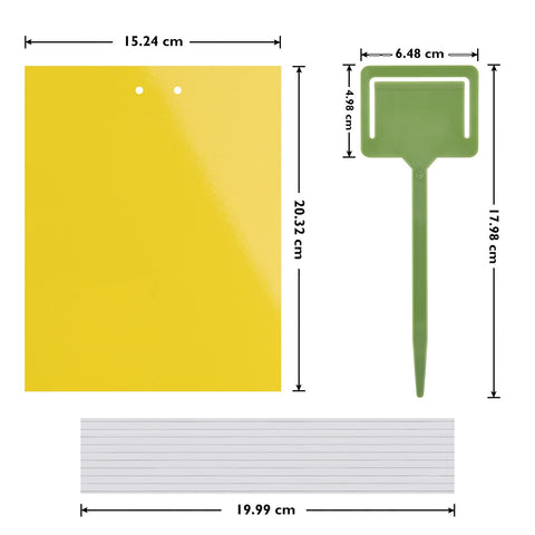 Garsum fruit fly paper in yellow for kitchen pest control.