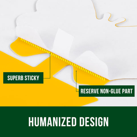 Garsum glue-free disposal section allows safe, clean removal.