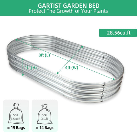 Gartist outdoor garden bed backyard setup demonstrates spacious planting area for vegetables.
