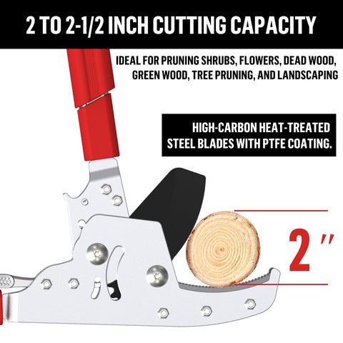 GARTOL ergonomic non-slip grips improve comfort during long pruning sessions.