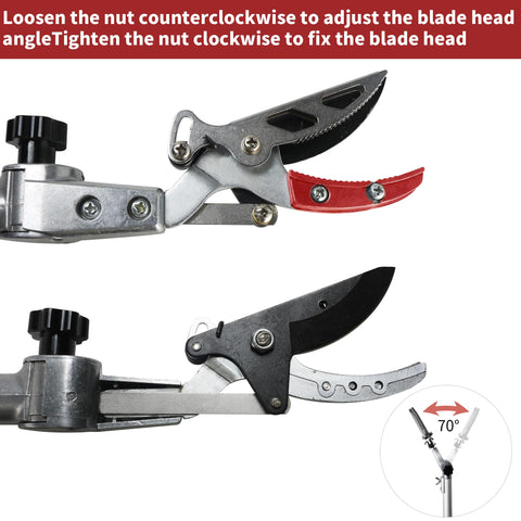 GARTOL Pruner aluminum pole delivers lightweight strength for easy trimming