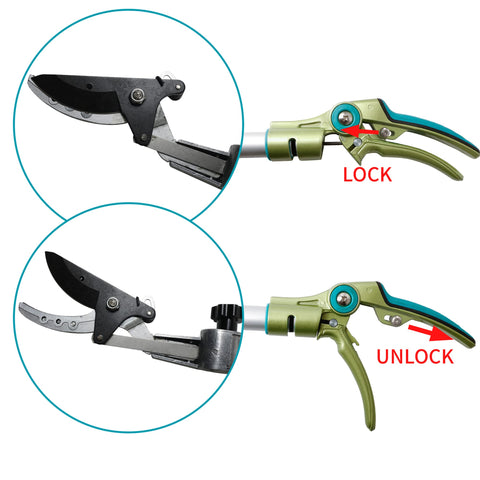 Cut-hold system on GARTOL pruner keeps trimmings tidy during pruning