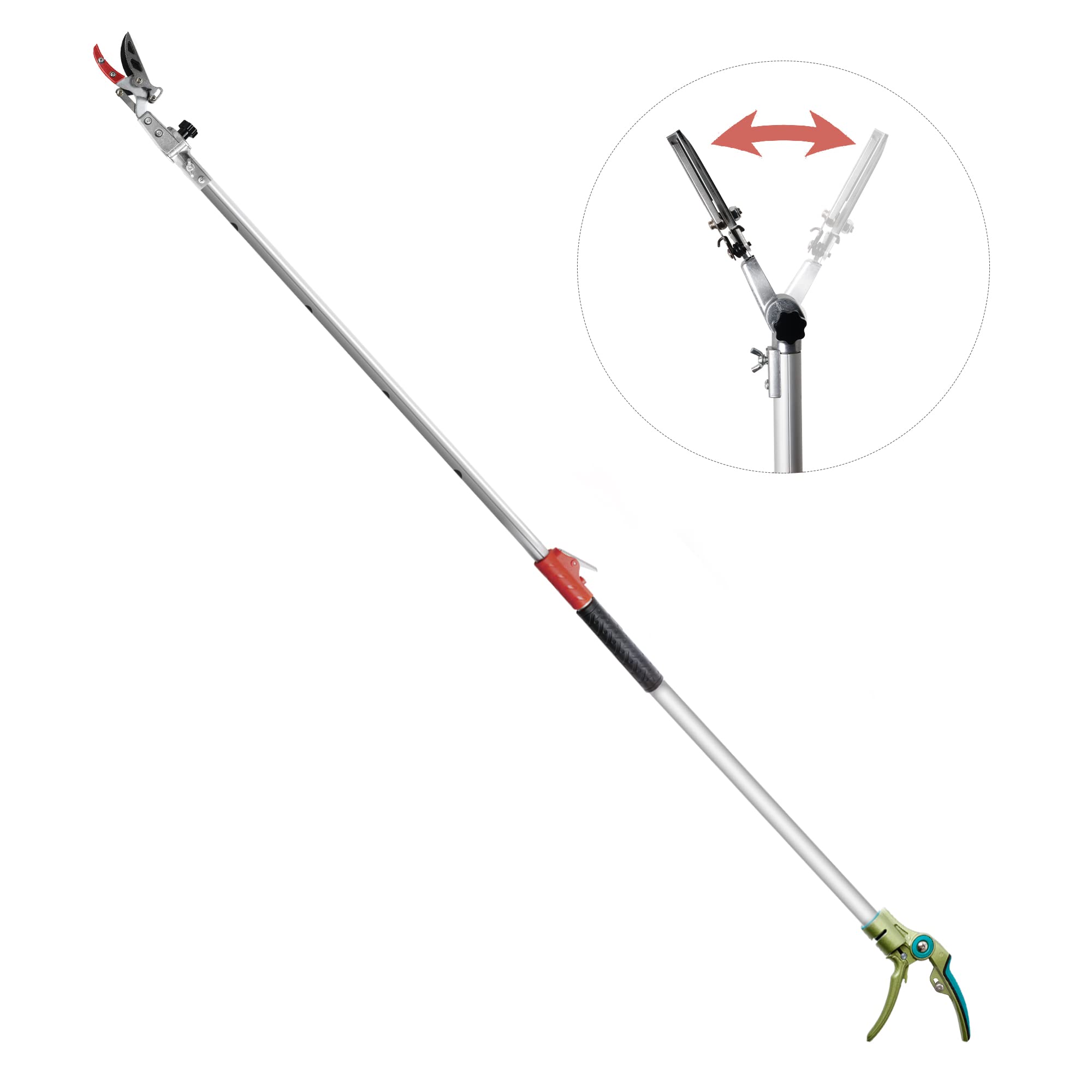 GARTOL pruner extended pole reaching tall branches for easy trimming