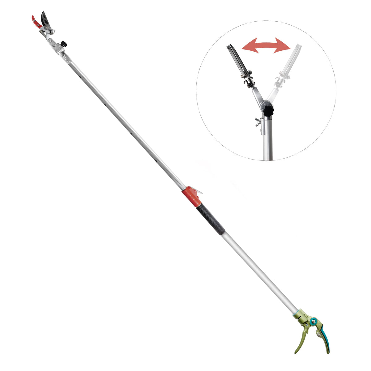 GARTOL pruner extended pole reaching tall branches for easy trimming