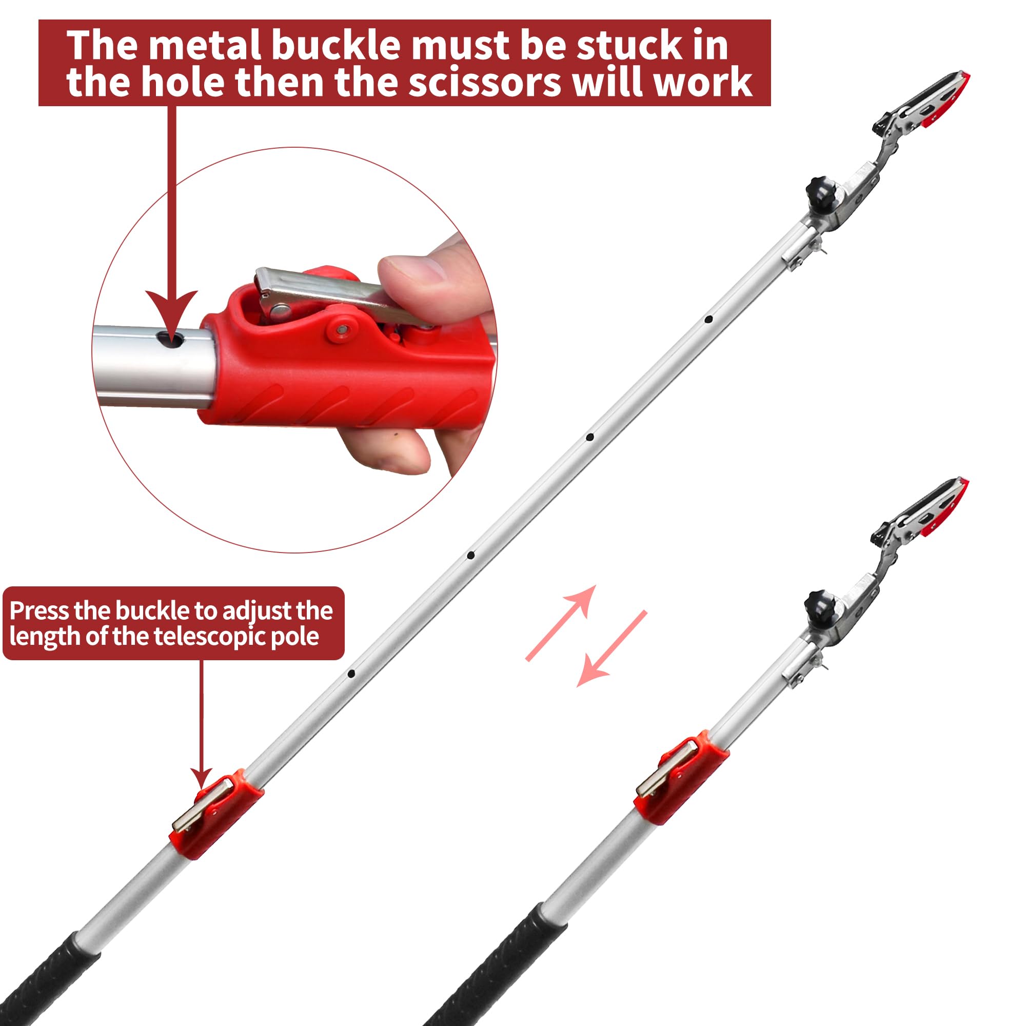 Lightweight aluminum body of GARTOL pruner for comfortable extended use