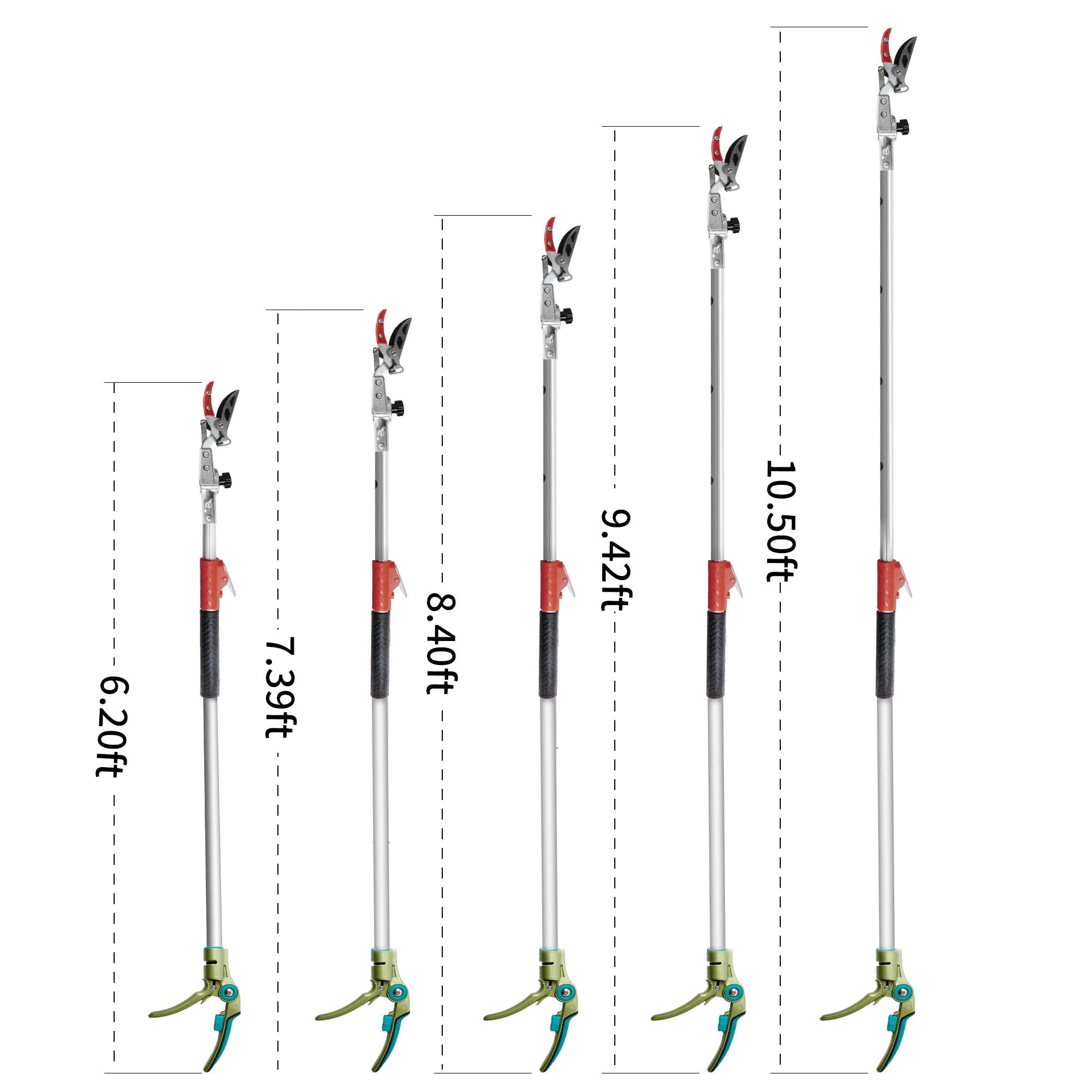 GARTOL Pruner with rotating blade head for precise cuts at angles
