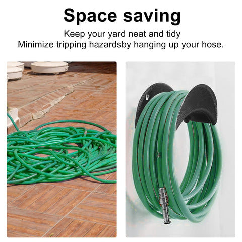 GARTOL rust-proof hose holder keeps outdoor spaces neat and protected from moisture.