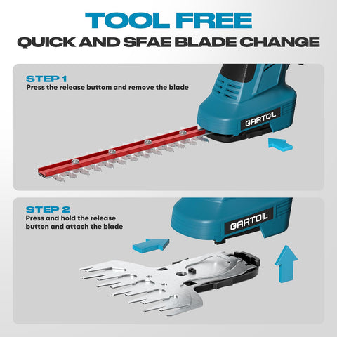 GARTOL safety lock design prevents accidental starts during storage.
