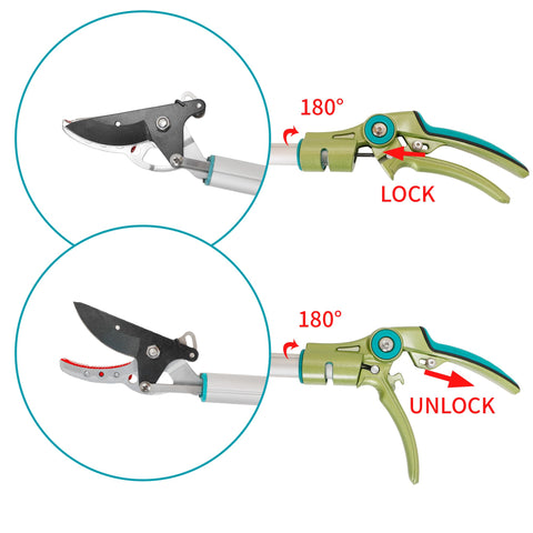 GARTOL SK5 steel blade on pole pruner delivering clean cuts up to 1/2 inch