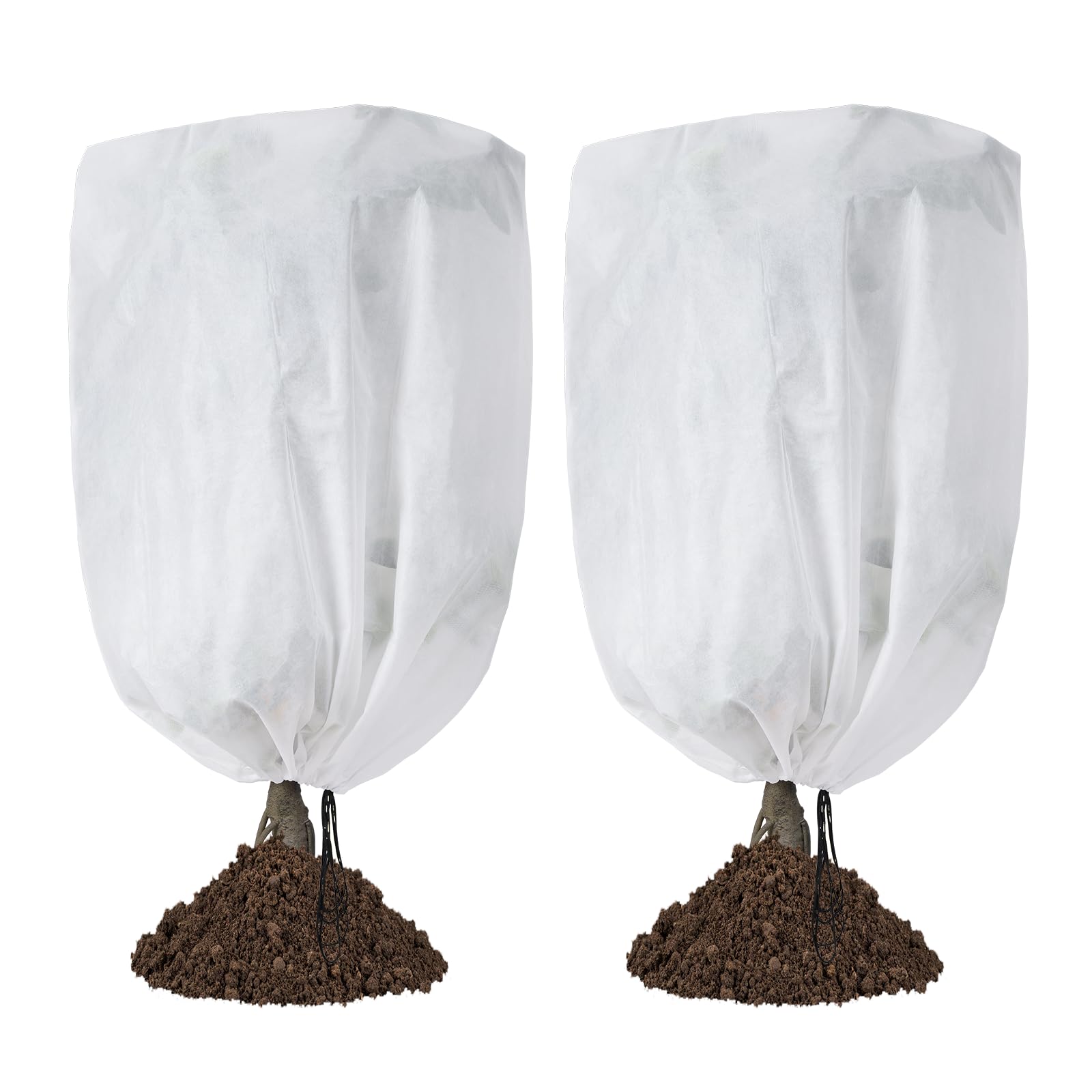 Garutom frost plant cover 42x45 shields garden plants from freezing temperatures