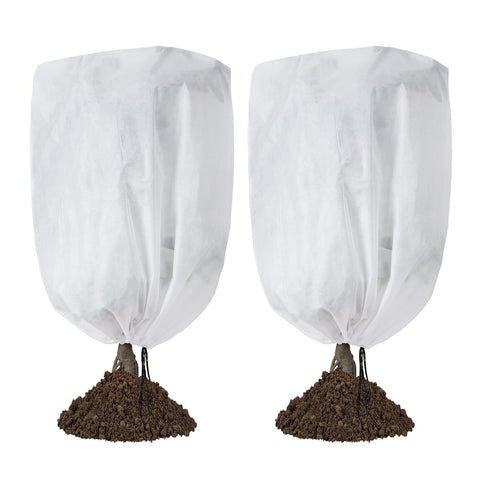 Garutom frost plant cover 42x45 shields garden plants from freezing temperatures