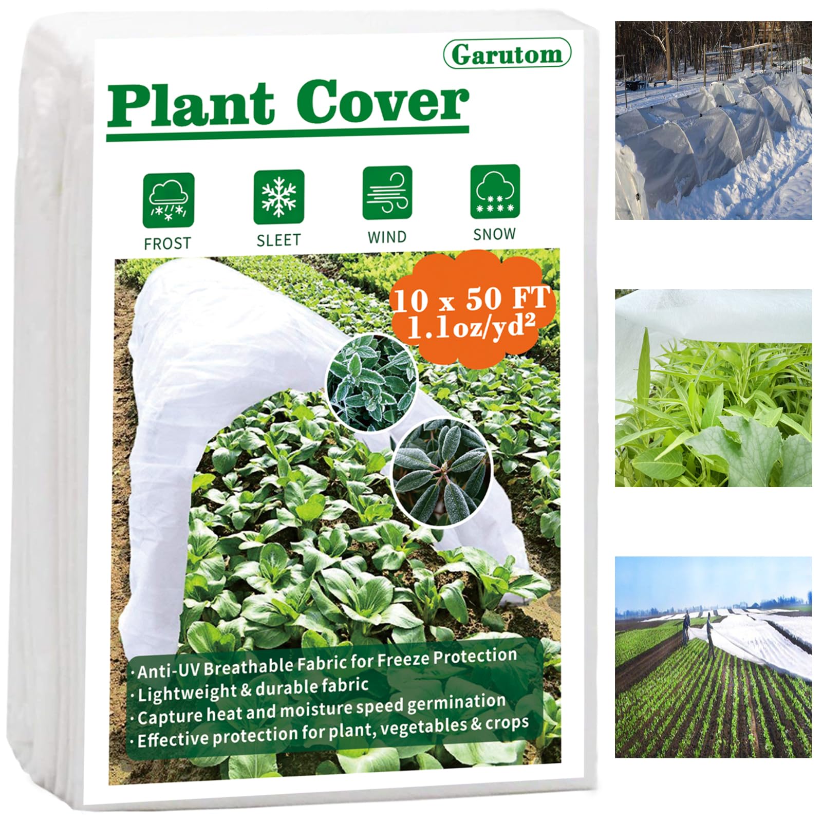 Garutom plant cover frost protection shields crops while letting light through for steady growth.