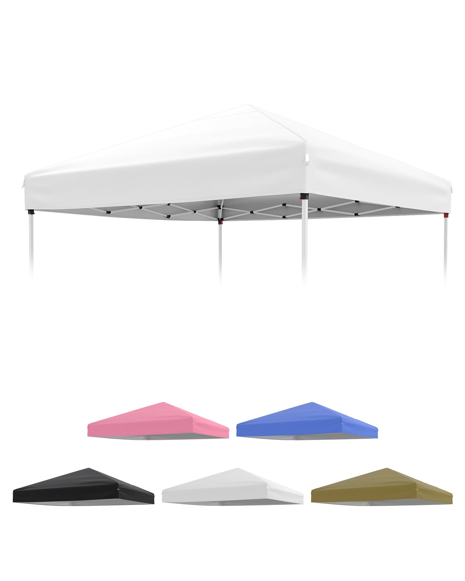 Garvee 10x10 canopy top silver-coated shade with UV protection.