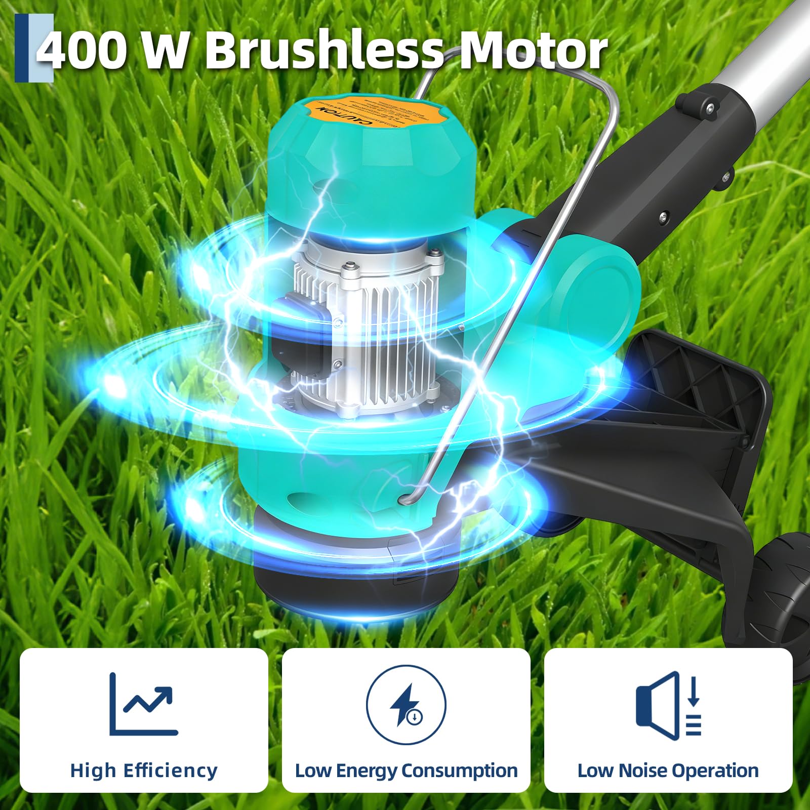 Garvee 180-degree auxiliary handle enhances control and comfort.