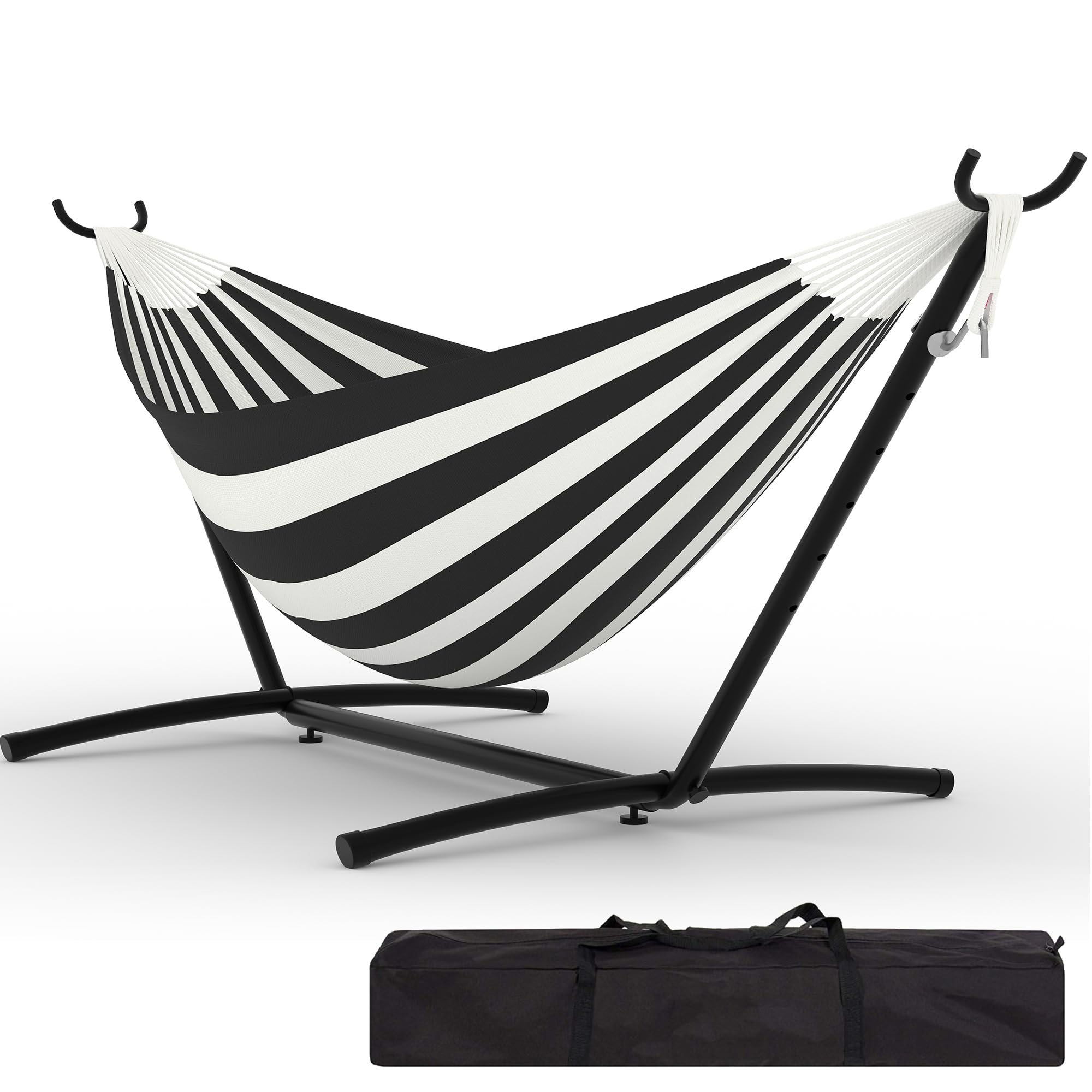 Garvee 2-person hammock with stand on patio for relaxed outdoor lounging