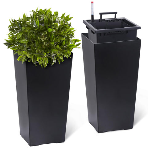 Garvee 22.5-inch tall planter set on a porch for indoor or outdoor display.
