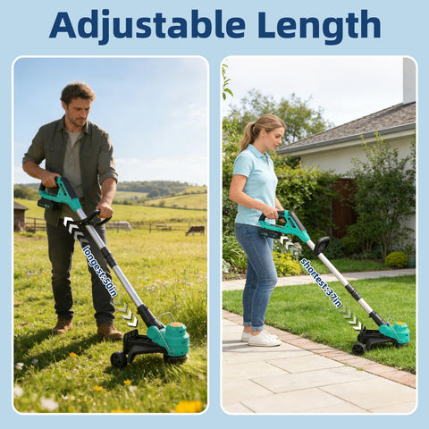 Garvee 45-degree pivoting head reaches tight spaces and slopes.