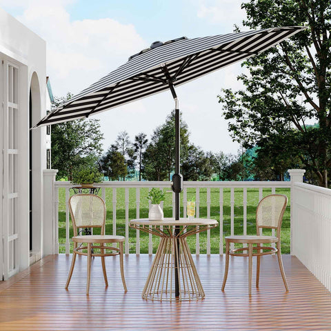 Garvee 9ft umbrella poolside setup for comfortable poolside shade.