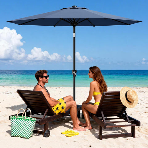 Garvee 9ft patio umbrella water-resistant fabric for quick cleanup after rain