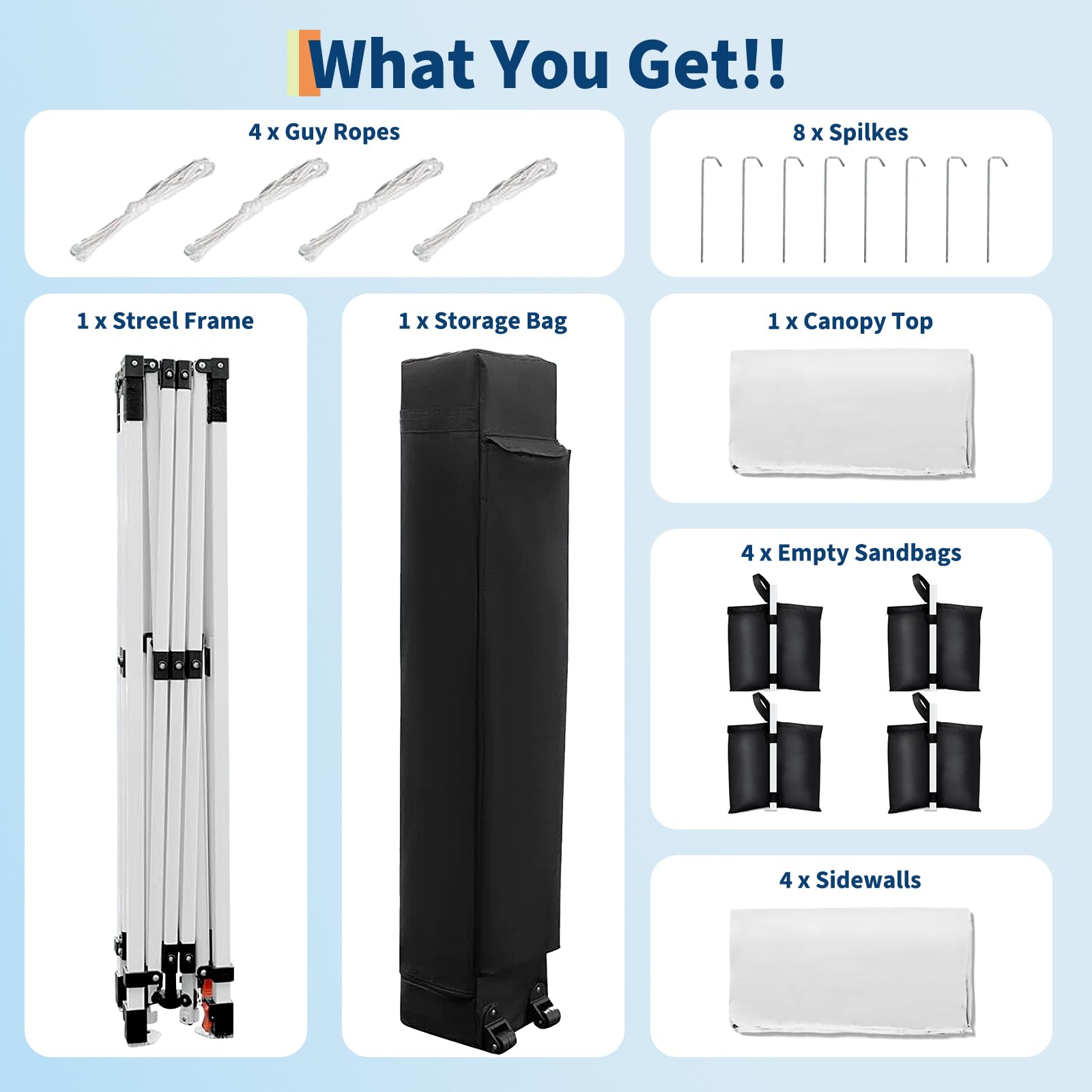 Garvee adjustable height legs adapt to uneven ground and crowds