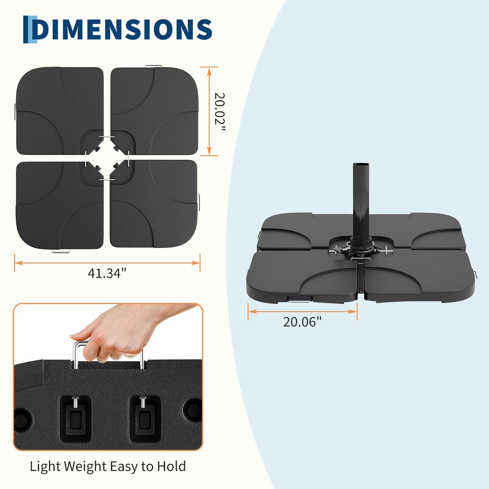 Garvee clip-locked assembly demonstrates tool-free secure base construction.