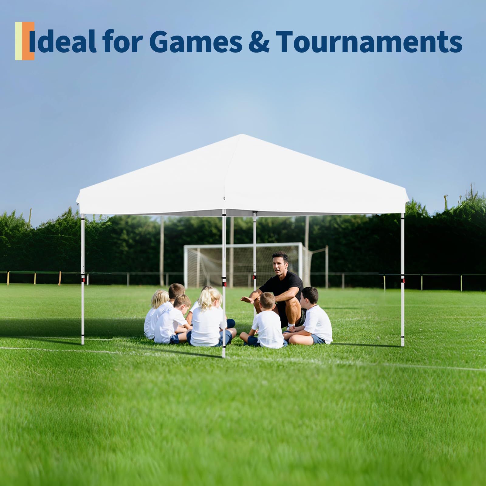 Garvee 100 sq ft canopy provides ample shade for diners