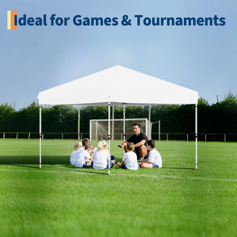 Garvee 100 sq ft canopy provides ample shade for diners