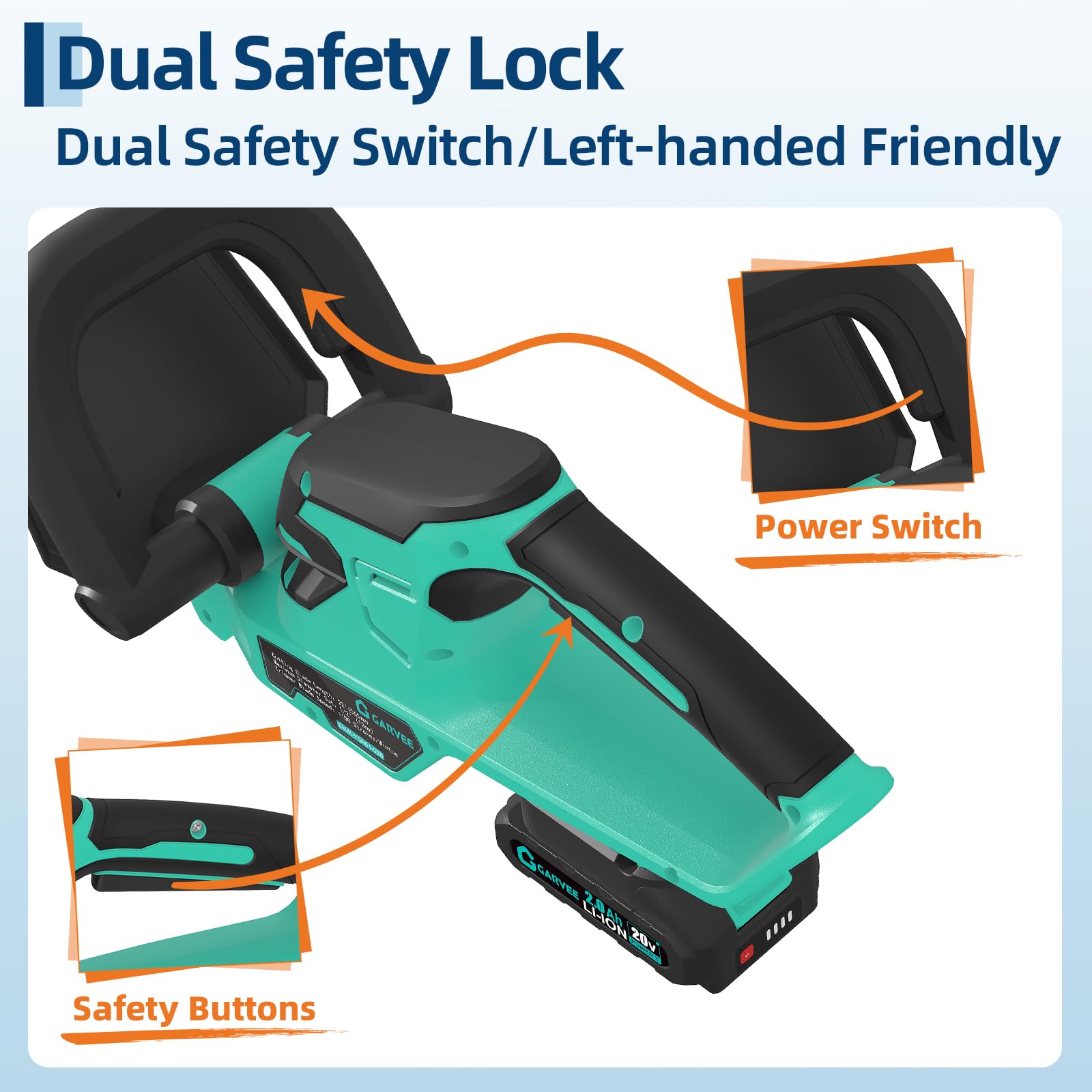 Garvee dual battery system supports longer trimming sessions