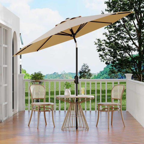 Garvee outdoor deck umbrella ideal for patios, decks, and gardens.
