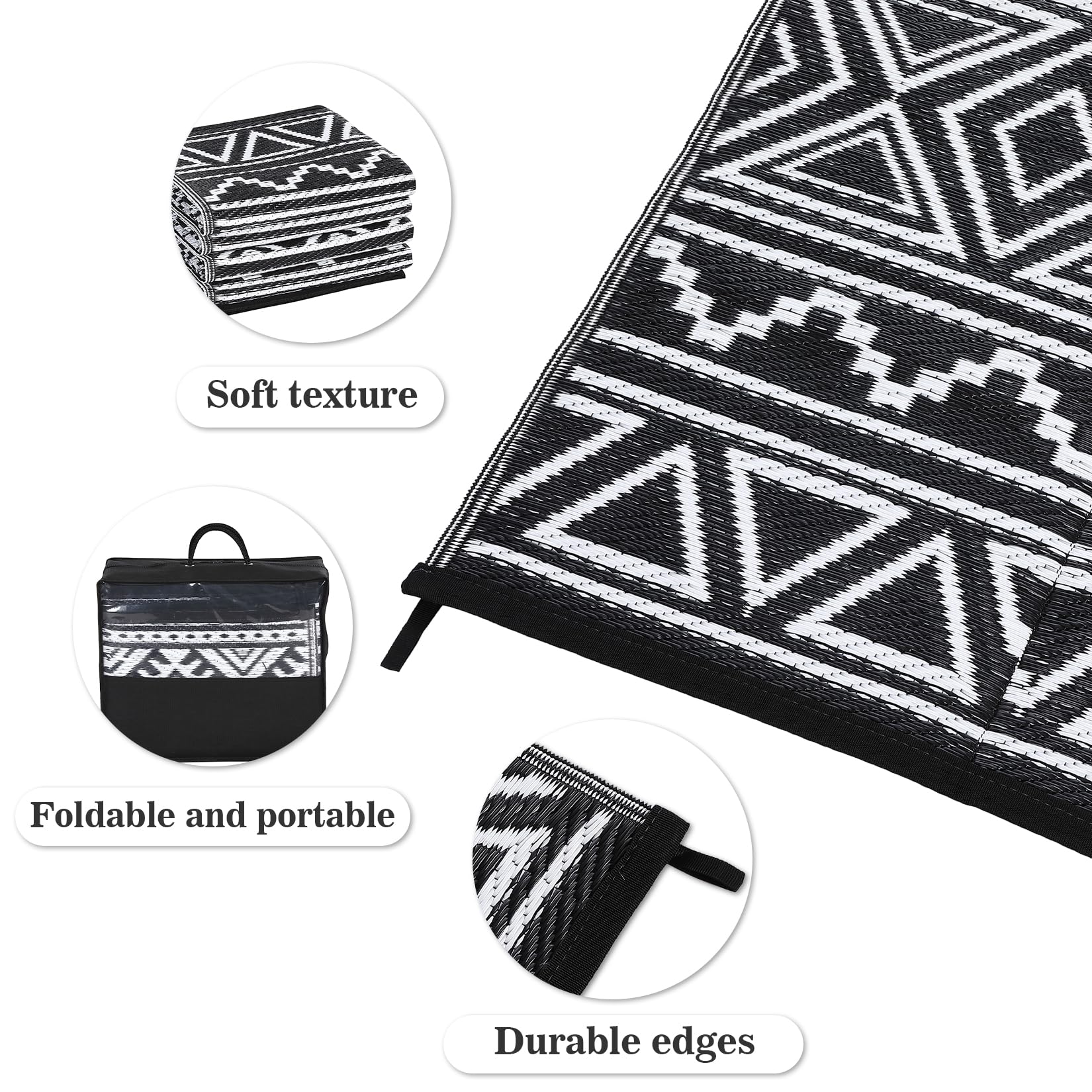 Garvee outdoor rug with kids and pets enjoying soft underfoot safety outdoors