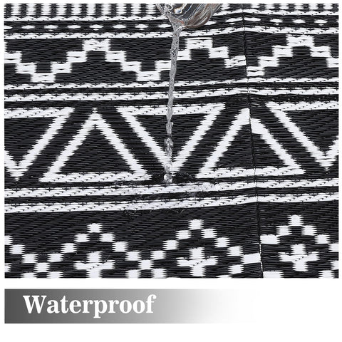 Garvee outdoor rug close-up of textured underfoot feel for barefoot comfort