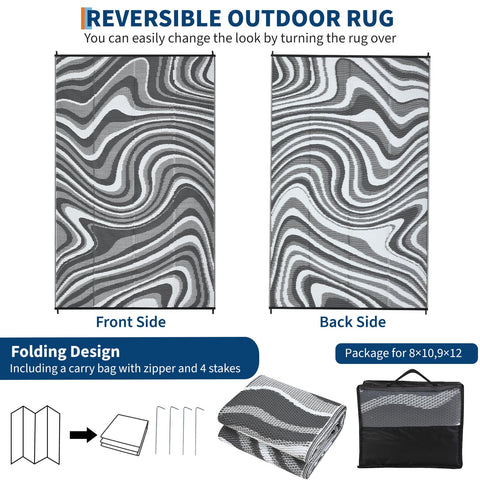Garvee outdoor rug UV-resistant color stays vibrant in sun
