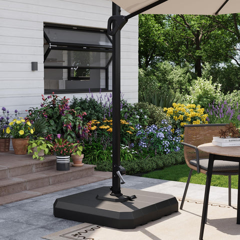 Garvee outdoor setup with base enhances patio aesthetics and stability