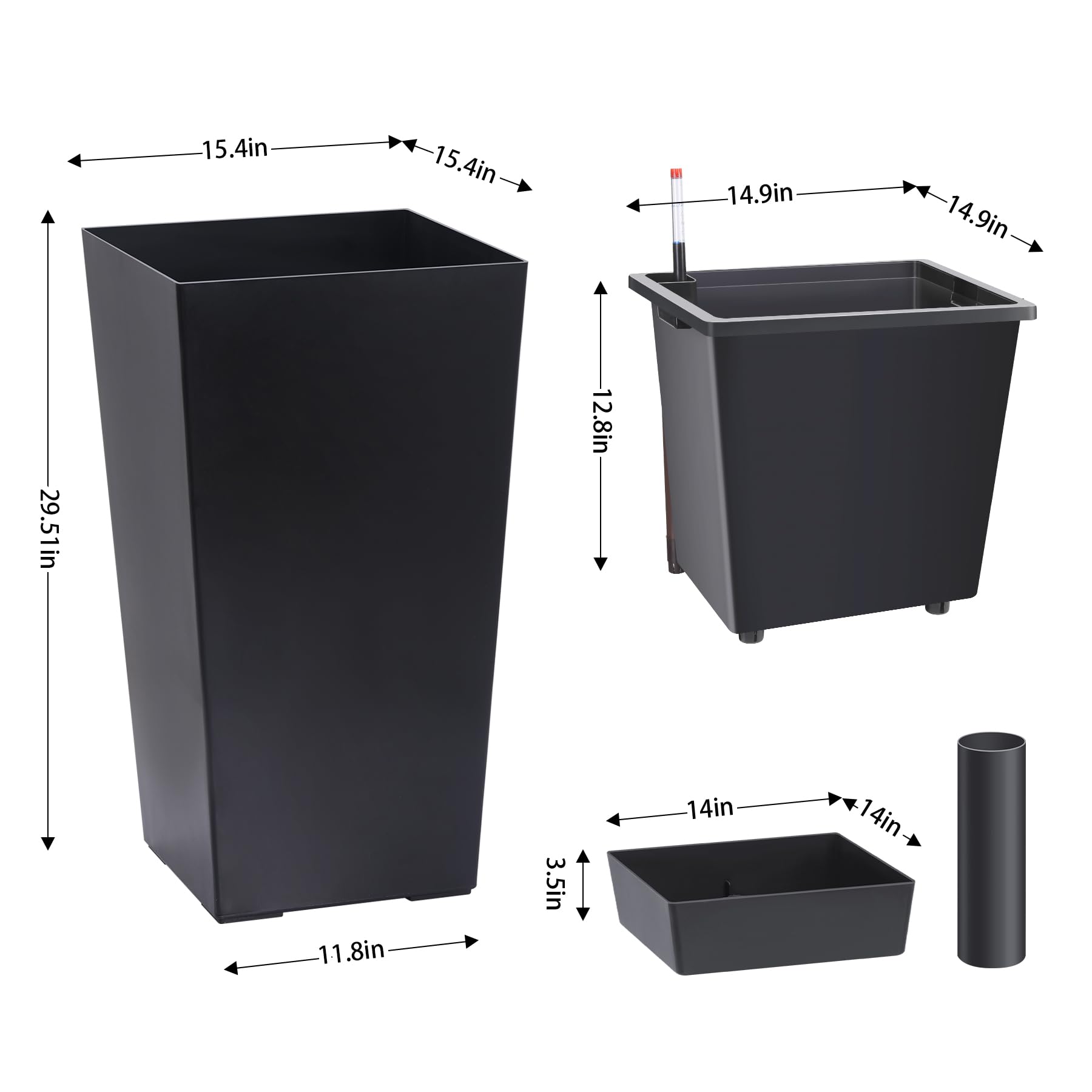 Garvee 2-pack and 4-pack black options shown for versatile porch setups.