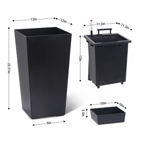 Garvee planter inner bucket makes water management simple and neat.