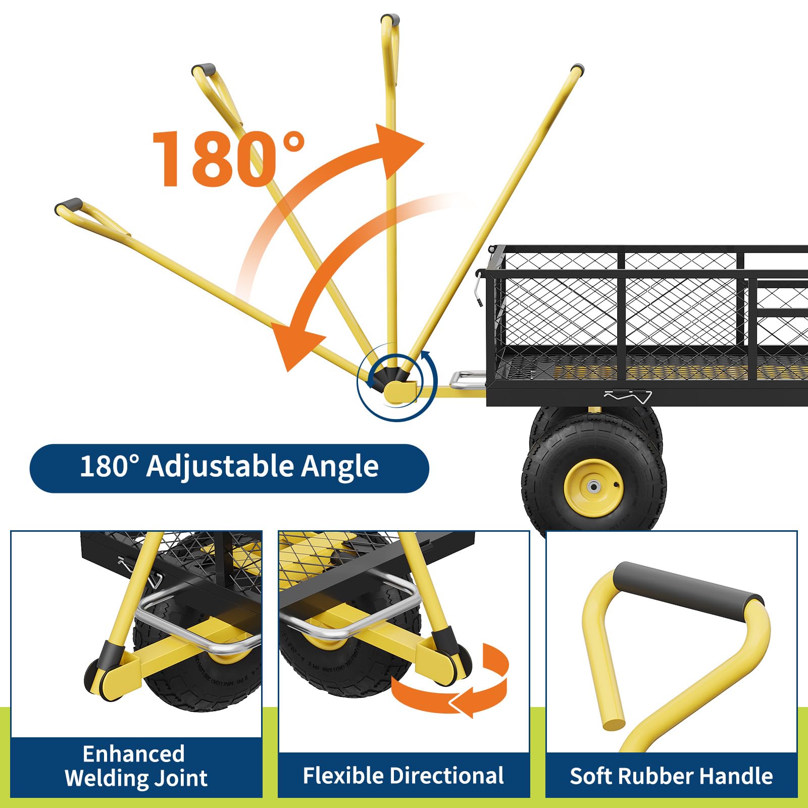 Garvee pneumatic tires absorb bumps for smoother outdoor navigation